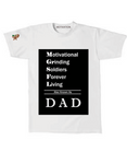 Short Sleeve T-Shirt with Dad Acronym and Sleeve MGSFL LOGO