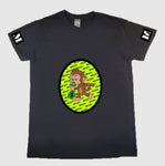 Short Sleeve T-Shirt with Green MGSFL Monkey and Sleeve M's