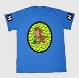 Short Sleeve T-Shirt with Green MGSFL Monkey and Sleeve M's