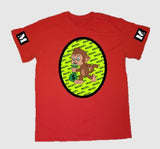 Short Sleeve T-Shirt with Green MGSFL Monkey and Sleeve M's